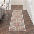 Nourison Passion 10' Runner Ivory Pink Fabric Bohemian Area Rug (10' Runner)