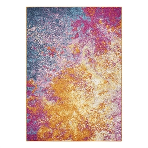 Nourison Passion 4' x 6' Multicolor Fabric Modern Area Rug (4' x 6')