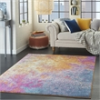 Nourison Passion 4' x 6' Multicolor Fabric Modern Area Rug (4' x 6')