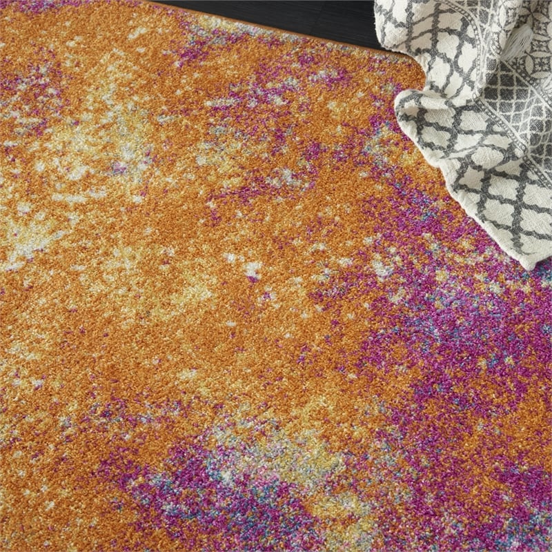 Nourison Passion 4' x 6' Multicolor Fabric Modern Area Rug (4' x 6')