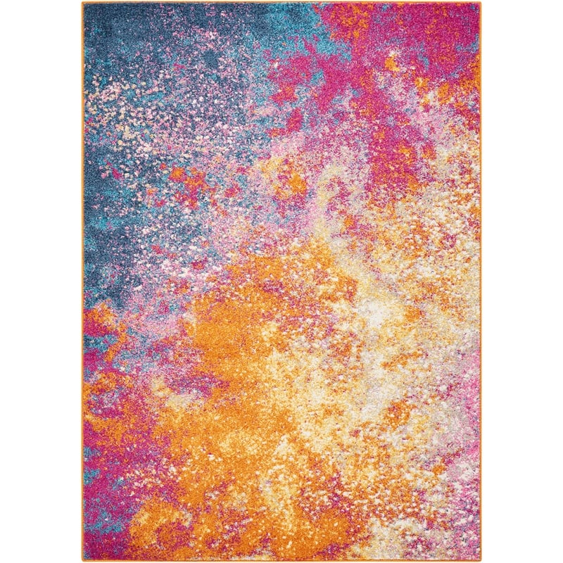 Nourison Passion 4' x 6' Multicolor Fabric Modern Area Rug (4' x 6')