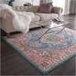 Nourison Passion 4' x 6' Teal Multicolor Fabric Bohemian Area Rug (4' x 6')