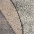 Nourison Passion 4' x Round Charcoal Ivory Fabric Modern Area Rug (4' Round)