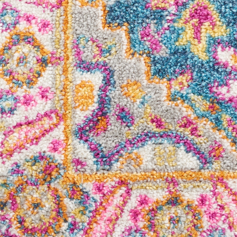 Nourison Passion 2' x 3' Teal Multicolor Fabric Bohemian Area Rug (2' x 3')