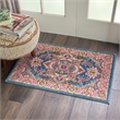 Nourison Passion 2' x 3' Teal Multicolor Fabric Bohemian Area Rug (2' x 3')