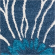 Nourison Passion 6' Runner Blue Fabric Contemporary Area Rug (6' Runner)