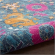 Nourison Passion 6' Runner Denim Fabric Bohemian Area Rug (6' Runner)