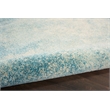 Nourison Passion 10' Runner Navy Light Blue Fabric Modern Area Rug (10' Runner)