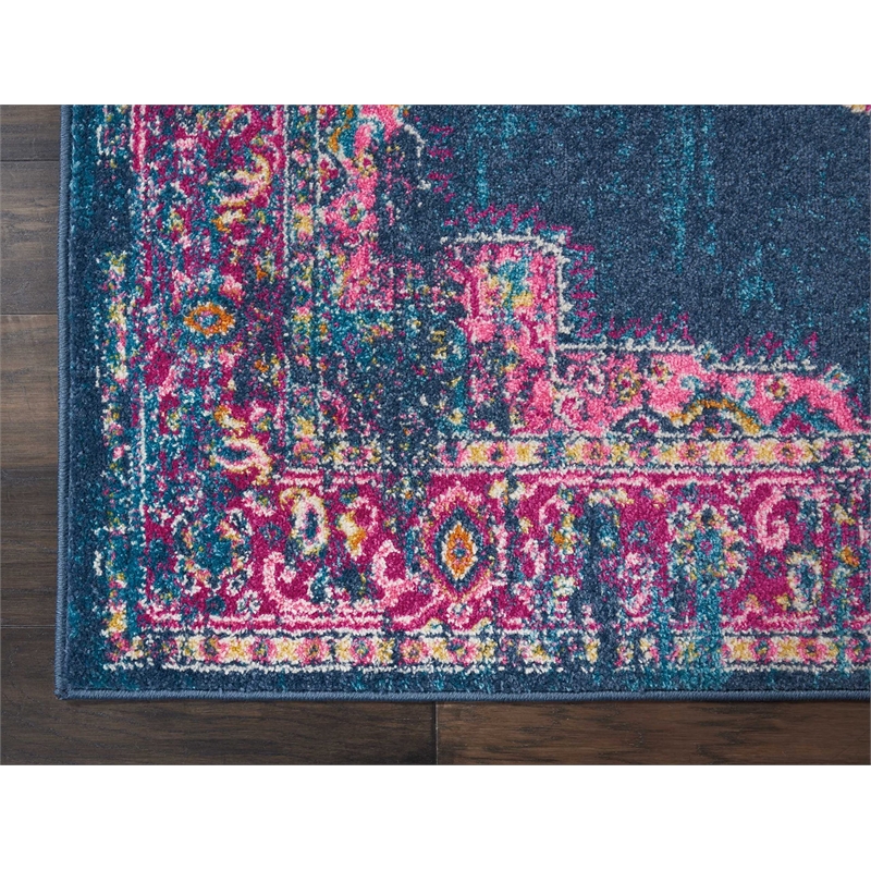 Nourison Passion 4' x 6' Blue Fabric Bohemian Area Rug (4' x 6')
