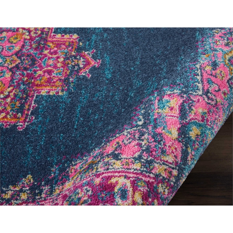 Nourison Passion 4' x 6' Blue Fabric Bohemian Area Rug (4' x 6')