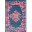 Nourison Passion 4' x 6' Blue Fabric Bohemian Area Rug (4' x 6')