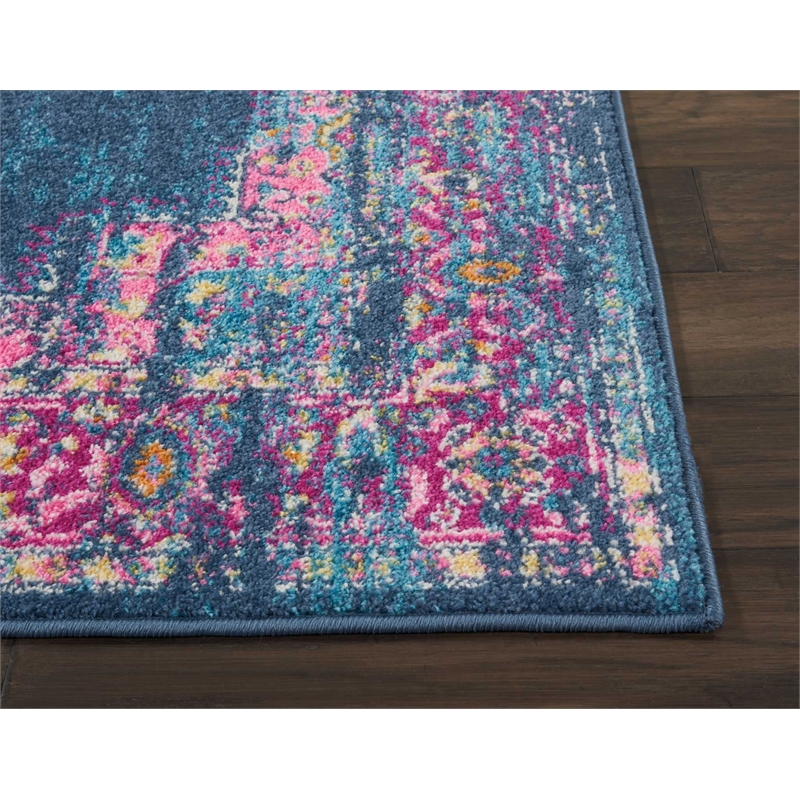 Nourison Passion 4' x 6' Blue Fabric Bohemian Area Rug (4' x 6')