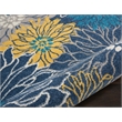 Nourison Passion 4' x 6' Blue Fabric Contemporary Area Rug (4' x 6')