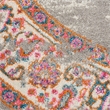 Nourison Passion 4' x Round Gray Fabric Bohemian Area Rug (4' Round)
