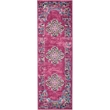 Nourison Passion 6' Runner Pink Fabric Bohemian Area Rug (6' Runner)