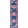 Nourison Passion 8' Runner Blue Fabric Bohemian Area Rug (8' Runner)