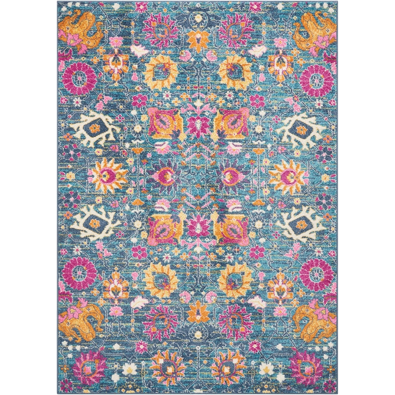 Nourison Passion 4' x 6' Denim Fabric Bohemian Area Rug (4' x 6')