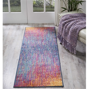 Nourison Passion 1'10&quot x 6' Multicolor Modern Indoor Rug