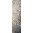 Nourison Passion 8' Runner Charcoal Ivory Fabric Modern Area Rug (8' Runner)