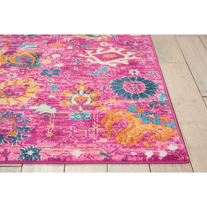 Nourison Passion 4' x 6' Pink Fabric Bohemian Area Rug (4' x 6')