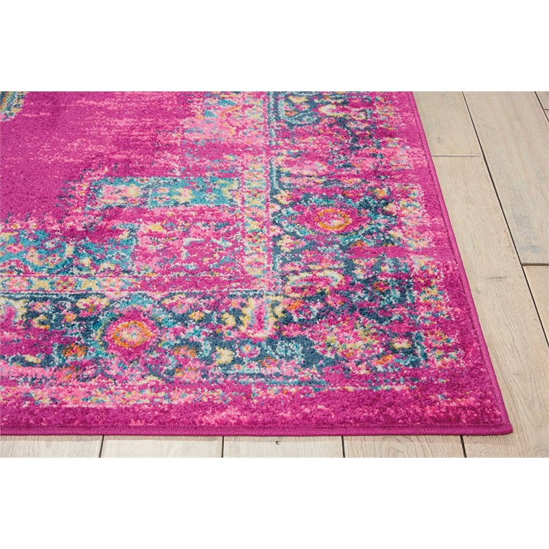 Nourison Passion 4' x 6' Pink Fabric Bohemian Area Rug (4' x 6')