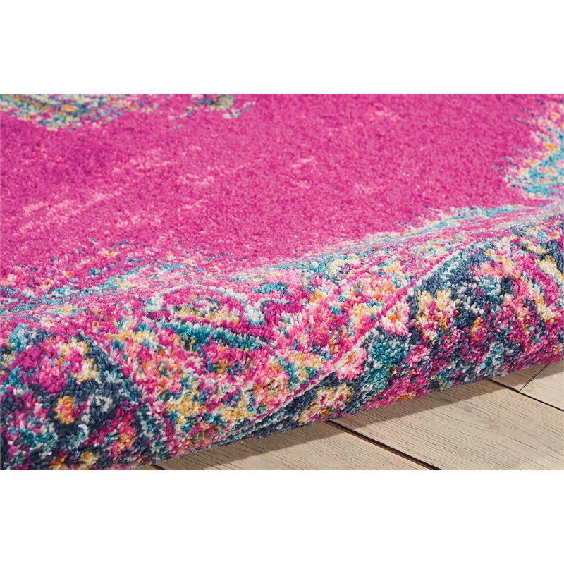 Nourison Passion 4' x 6' Pink Fabric Bohemian Area Rug (4' x 6')