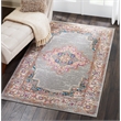 Nourison Passion 4' x 6' Gray Fabric Bohemian Area Rug (4' x 6')