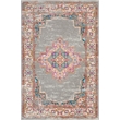 Nourison Passion 4' x 6' Gray Fabric Bohemian Area Rug (4' x 6')