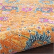Nourison Passion 4' x Round Orange Fabric Bohemian Area Rug (4' Round)