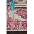 Nourison Passion 12' x 15' Pink and White Fabric Bohemian Area Rug (12' x 15')