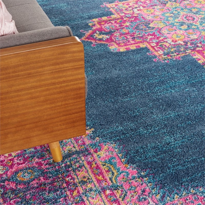 Nourison Passion 12' x 18' Blue Fabric Bohemian Area Rug (12' x 18')