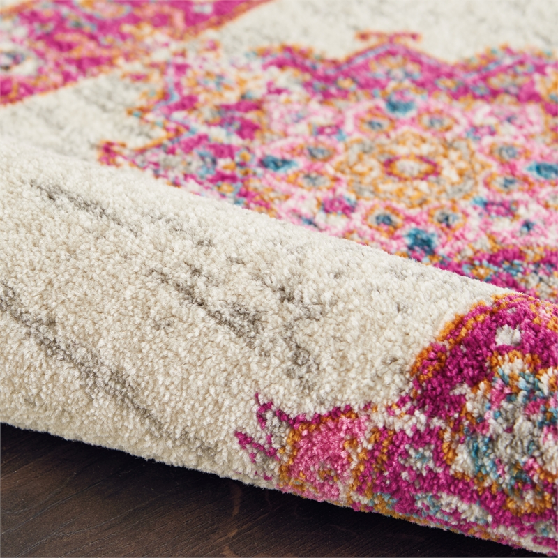 Nourison Passion 12' x 18' Pink and White Fabric Bohemian Area Rug (12' x 18')