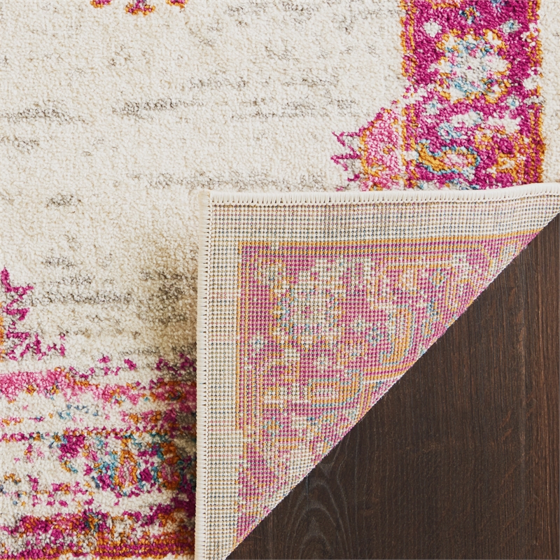 Nourison Passion 12' x 18' Pink and White Fabric Bohemian Area Rug (12' x 18')