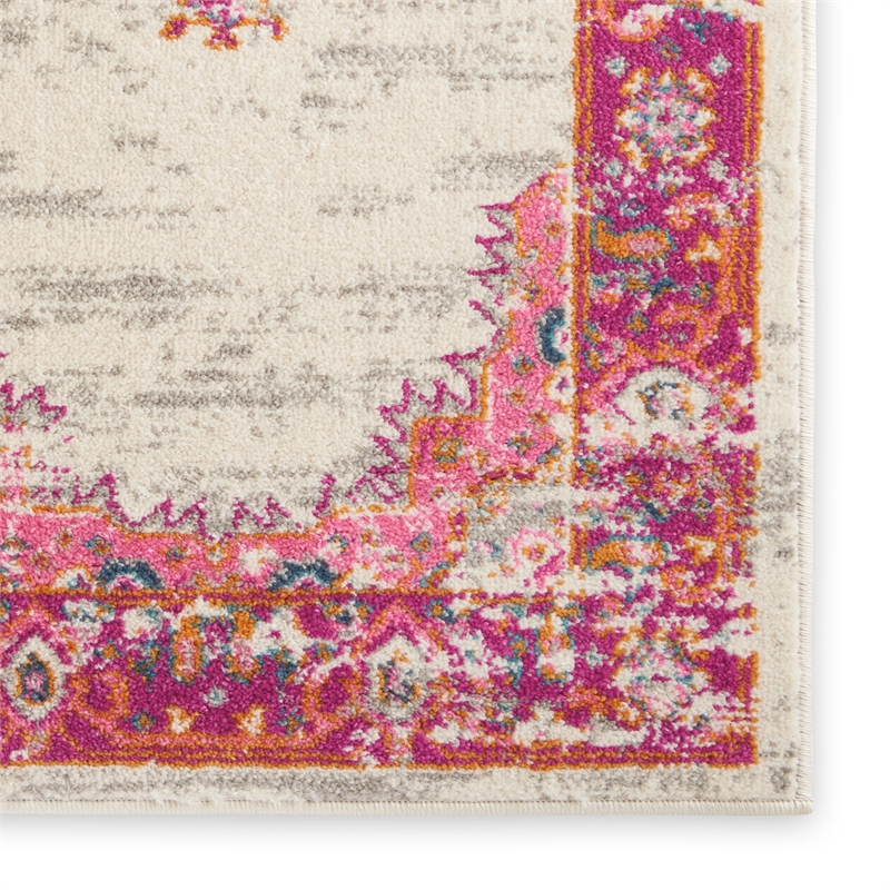 Nourison Passion 12' x 18' Pink and White Fabric Bohemian Area Rug (12' x 18')