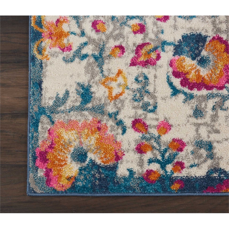 nourison passion 2'2&quot x 7'6&quot ivory bohemian indoor rug
