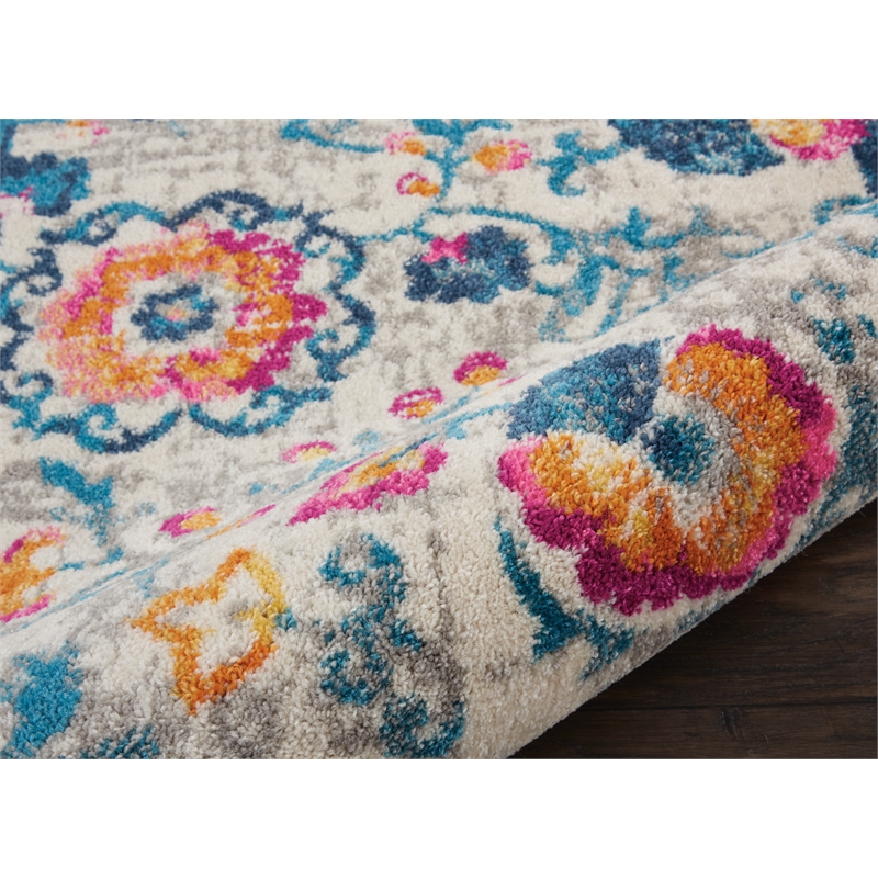 nourison passion 2'2&quot x 7'6&quot ivory bohemian indoor rug