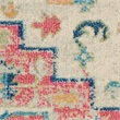 Nourison Passion 4' x 6' Ivory Pink Fabric Bohemian Area Rug (4' x 6')