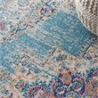 Nourison Passion 4' x 6' Ivory Light Blue Fabric Bohemian Area Rug (4' x 6')