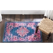Nourison Passion 10' Runner Blue Fabric Bohemian Area Rug (10' Runner)