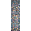 Nourison Passion 10' Runner Denim Fabric Bohemian Area Rug (10' Runner)