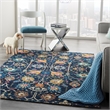Nourison Passion 4' x 6' Navy and Blue Fabric Bohemian Area Rug (4' x 6')