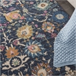 Nourison Passion 4' x 6' Navy and Blue Fabric Bohemian Area Rug (4' x 6')
