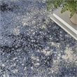 Nourison Passion 5' x 7' Light Blue Black Fabric Modern Area Rug (5' x 7')