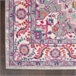 Nourison Passion 5' x 7' Gray and Pink Fabric Bohemian Area Rug (5' x 7')