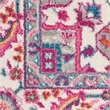 Nourison Passion 5' x 7' Gray and Pink Fabric Bohemian Area Rug (5' x 7')