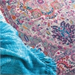 Nourison Passion 5' x 7' Gray and Pink Fabric Bohemian Area Rug (5' x 7')