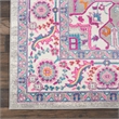 Nourison Passion 8' x 10' Gray and Pink Fabric Bohemian Area Rug (8' x 10')
