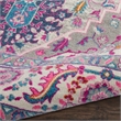 Nourison Passion 8' x 10' Gray and Pink Fabric Bohemian Area Rug (8' x 10')