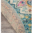 Nourison Passion 9' x 12' Ivory Light Blue Fabric Bohemian Area Rug (9' x 12')