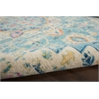 Nourison Passion 9' x 12' Ivory Light Blue Fabric Bohemian Area Rug (9' x 12')